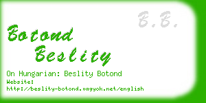 botond beslity business card